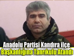 Anadolu Partisi Kandıra ilçe Başkanlığına Niyazi Tanrıkulu atandı