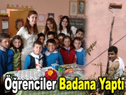 Öğrenciler badana yaptı