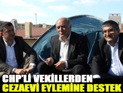 CHPli vekillerden cezaevi eylemine destek