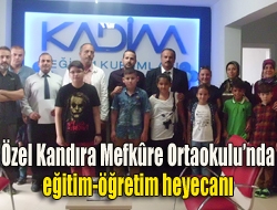 Özel Kandıra Mefkûre Ortaokulunda eğitim-öğretim heyecanı