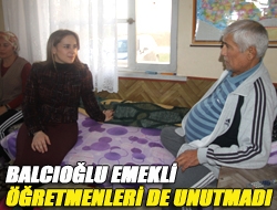 Balcıoğlu emekli öğretmenleri de unutmadı