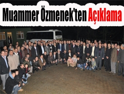 Muammer Özmenek'ten açıklama