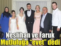 Neslihan ve Faruk mutluluğa evet dedi