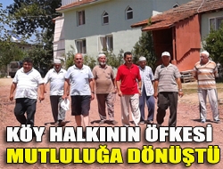 Köy halkının öfkesi mutluluğa dönüştü