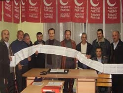 Saadet Partisi, hastane için imza kampanyası başlattı