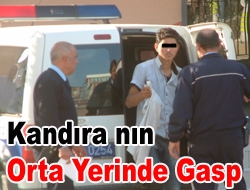 Kandıra’nın orta yerinde gasp