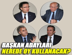 Başkan adayları nerede oy kullanacak?