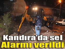 Kandırada sel alarmı verildi