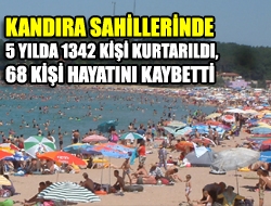 Kandıra sahillerinde 5 yılda 1342 kişi kurtarıldı, 68 kişi hayatını kaybetti.