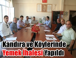 Kandıra ve köylerinde taşımalı sistem Yemek ihalesi yapıldı