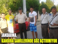 Jandarma, Kandıra sahillerinde göz açtırmıyor