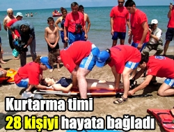 Kurtarma timi 28 kişiyi hayata bağladı