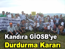 Kandıra GİOSB�ye Durdurma Kararı