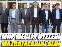 MHP Kandıra meclis üyeleri mazbatalarını aldı