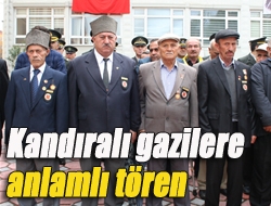 Kandıralı gazilere anlamlı tören