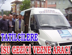 Tatilcilere İSU Gezici vezne aracı