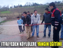 İtfaiyeden köylülere yangın eğitimi