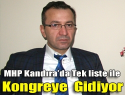 MHP Kandırada tek liste ile kongreye gidiyor