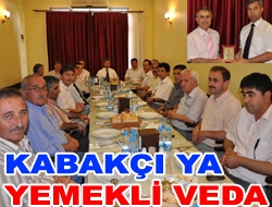 Kabakçı'ya yemekli veda