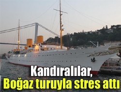 Kandıralılar, boğaz turuyla stres attı