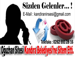 Oğuzhan Sitesi Kandıra Belediyesine sitem etti.