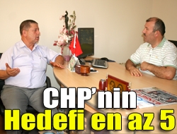 CHPnin hedefi en az 5