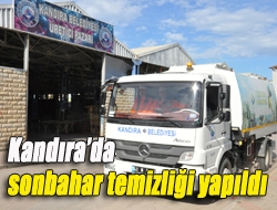 Kandırada sonbahar temizliği yapıldı