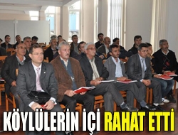 Köylülerin içi rahat etti