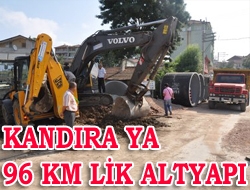 Kandıra'ya 96 km'lik Altyapı