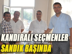 Kandıralı seçmenler sandık başında