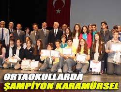 Ortaokullarda şampiyon Karamürsel