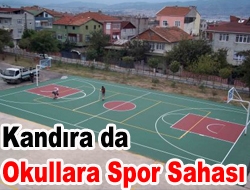 Kandıra’da okullara spor sahası