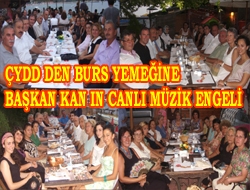 ÇYDD'den Burs Yemeğine Başkan Kan'ın Canlı Müzik Engeli