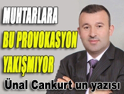 Muhtarlara bu provokasyon yakışmıyor