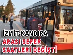 İzmit-Kandıra arası sefer saatleri değişti