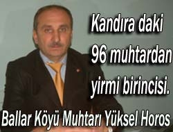 Kandıra'daki 96 muhtardan yirmi birincisi...