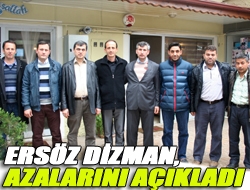 Ersöz Dizman, azalarını açıkladı