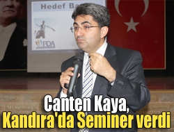 Canten Kaya, Kandıra'da seminer verdi