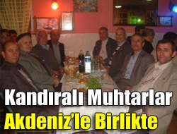 Kandıralı muhtarlar Akdenizle birlikte