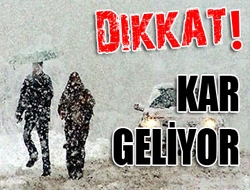 Dikkat! Kar Geliyor