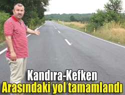 Kandıra-Kefken Arasındaki yol tamamlandı