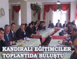 Kandıralı eğitimciler toplantıda buluştu