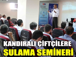 Kandıralı çiftçilere sulama semineri