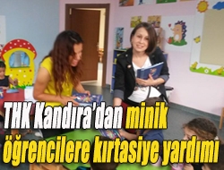 THK Kandıradan minik öğrencilere kırtasiye yardımı