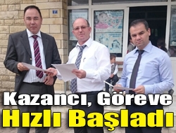 Kazancı, göreve hızlı başladı