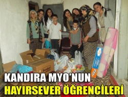 Kandıra MYOnun hayırsever öğrencileri