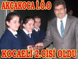 Akçakoca İ.Ö.O Kocaeli 2.cisi oldu