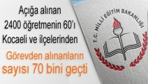 Açığa alınan 2400 öğretmenin 60’ı ise İlimizden