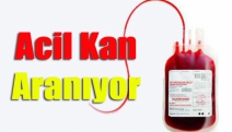 Acil kan aranıyor