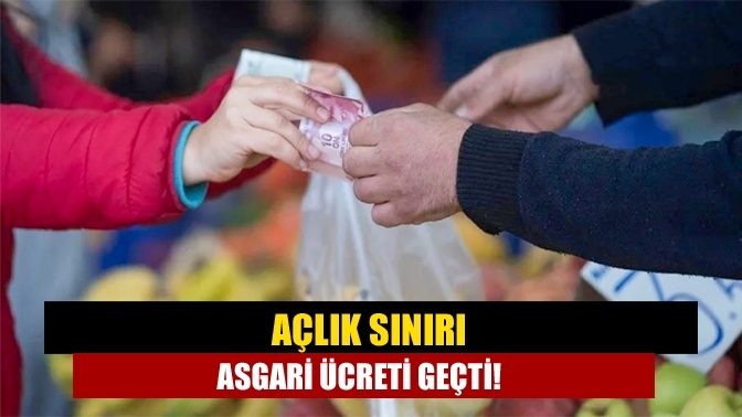 Açlık sınırı asgari ücreti geçti!